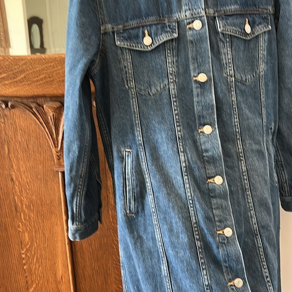 Gap 1969 collection denim dress or coat. Length 42” Width 19” Like new - Picture 4 of 6